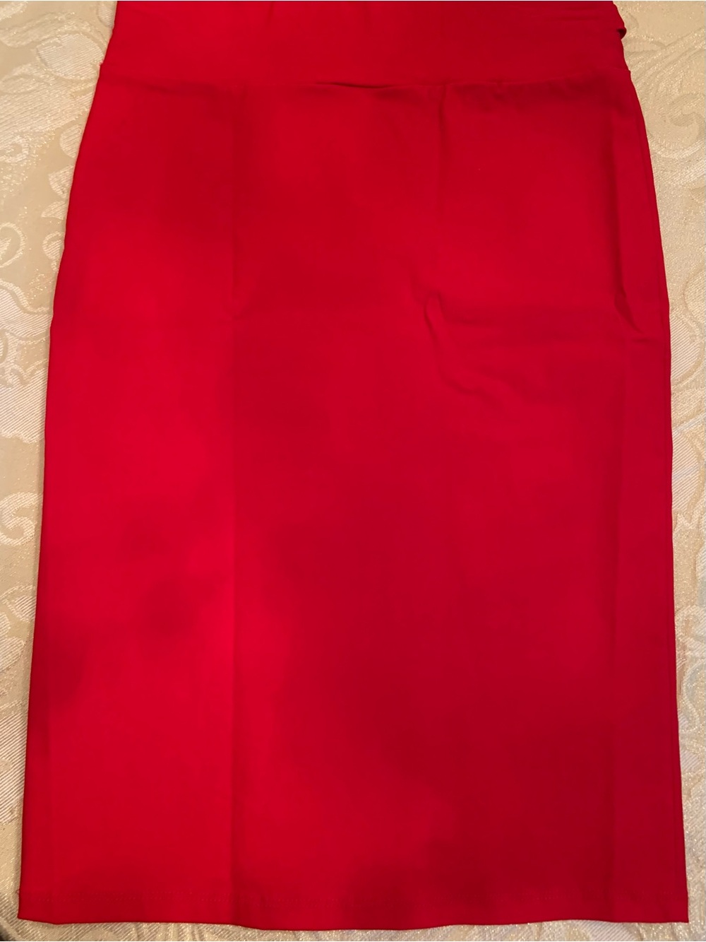 Women's Red Pencil Skirt — Sleek Tailored Fit